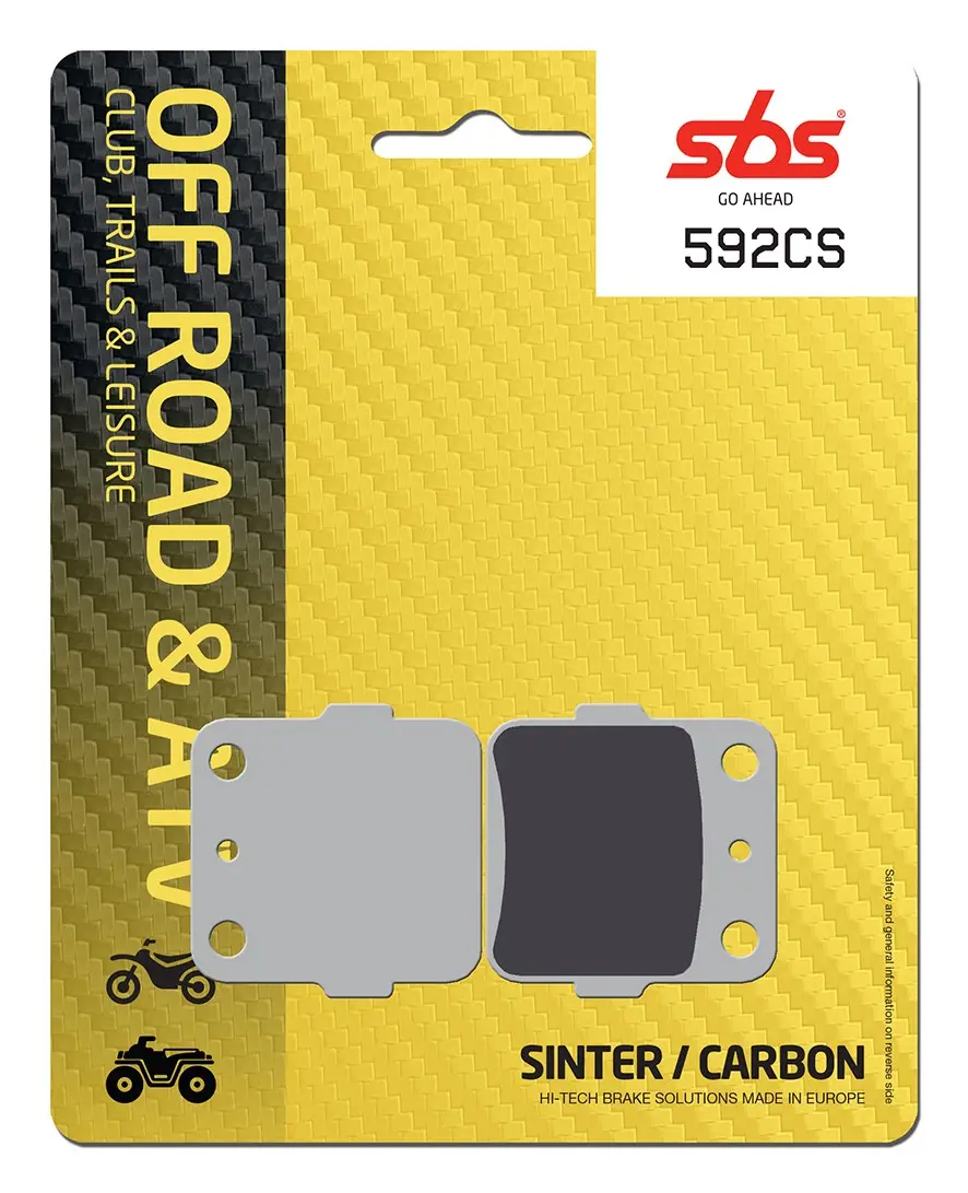 Pastillas de freno trasero SBS 592CS