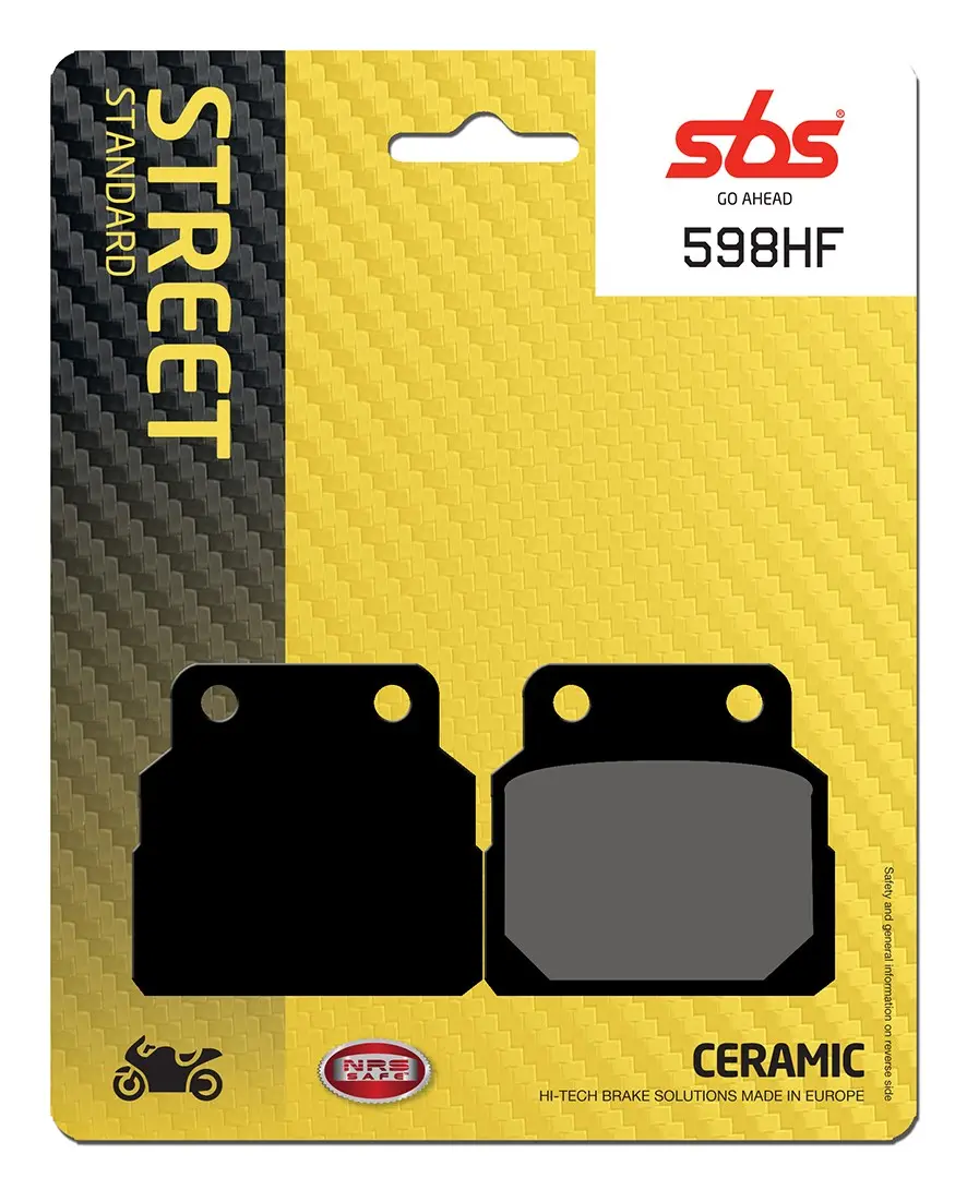 SBS 598HF 후면 브레이크 패드