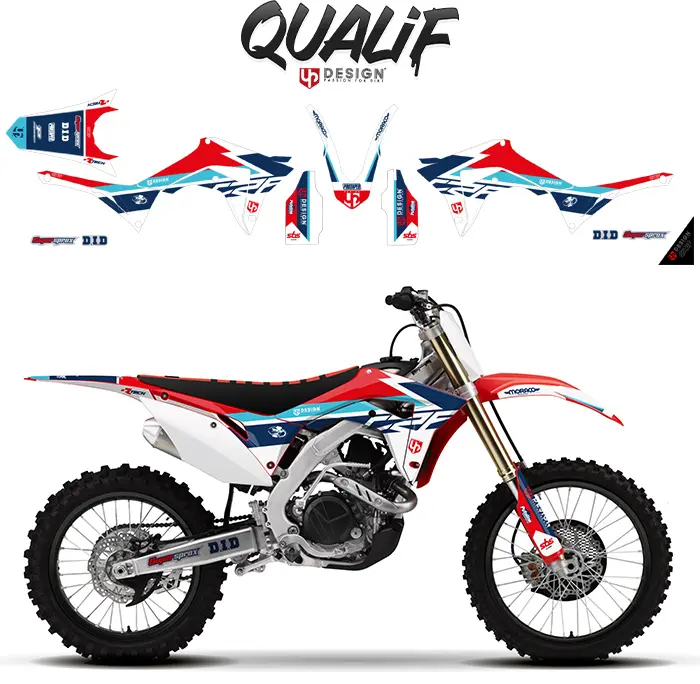 Bộ decal UP Qualif Honda CRF 450 2017-2020 / CRF 250 2018-2020