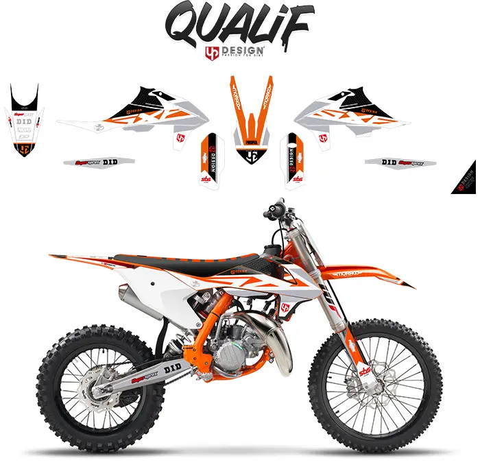 یو پی ڈیزائن بذریعہ کٹوک KTM SX 65 2019-2020 کے لیے ڈیکل کٹ