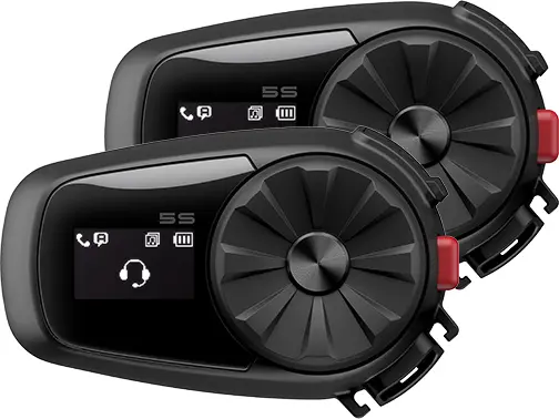 Système de communication SENA 5S10 x 2 (DUO) pour moto avec écran LCD