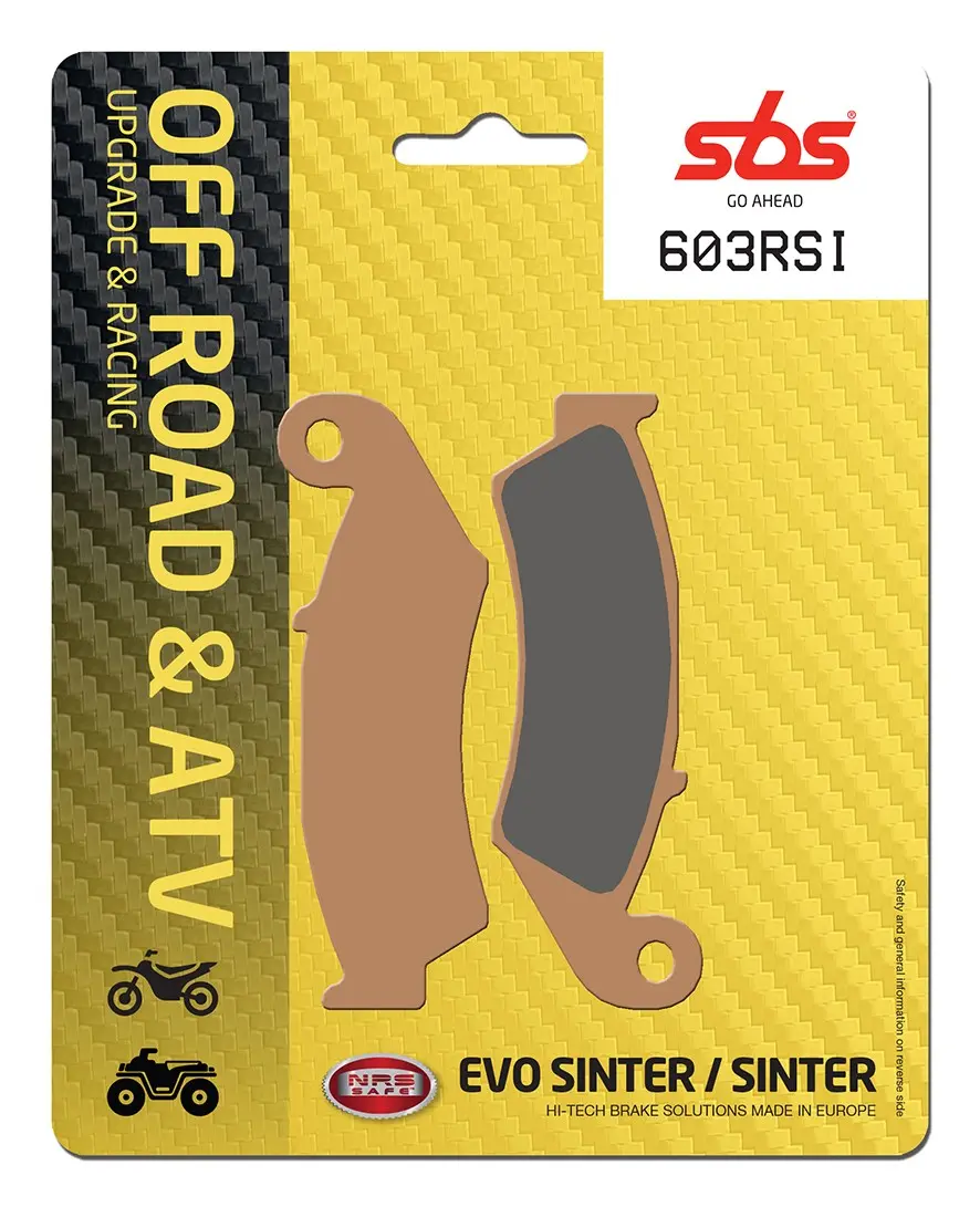 Plaquettes de frein arrière SBS 603RSI