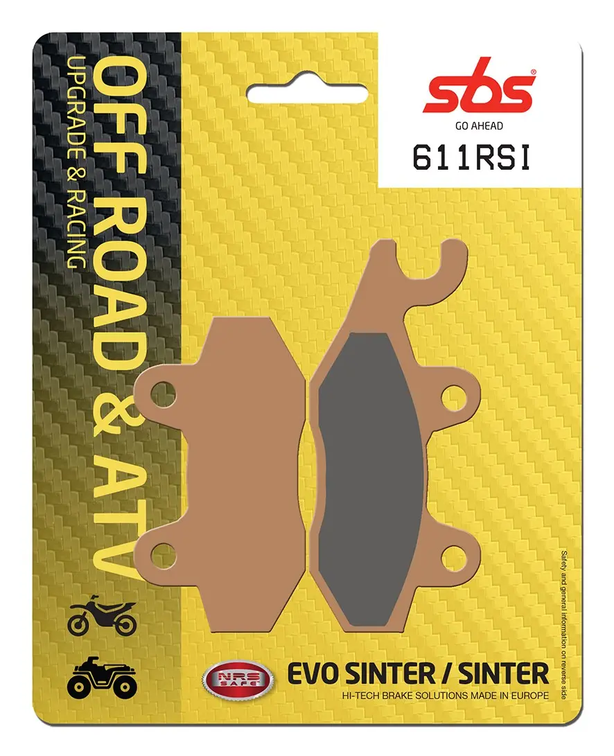 Plaquettes de frein frittées SBS RSI Offroad Racing