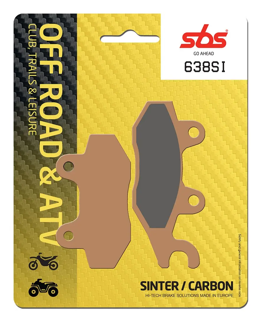 Plaquettes de frein arrière SBS 638SI
