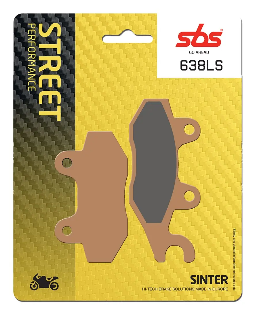 Plaquettes de frein arrière frittées SBS LS Street Excel