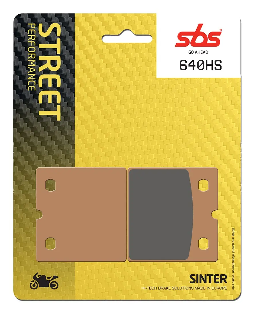 Plaquettes de frein arrière SBS 640 (HS)