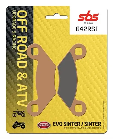 Bakre bromsbelägg SBS 642RSI