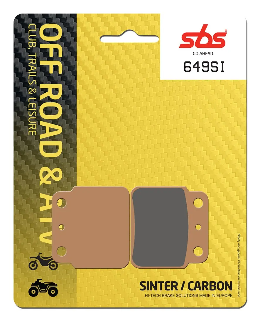 Plaquettes de frein frittées SBS SI Offroad