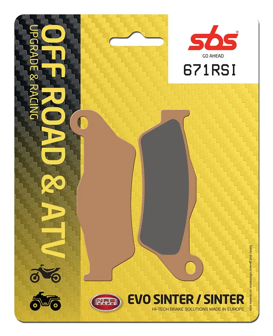 Plaquettes de frein arrière SBS 671RSI