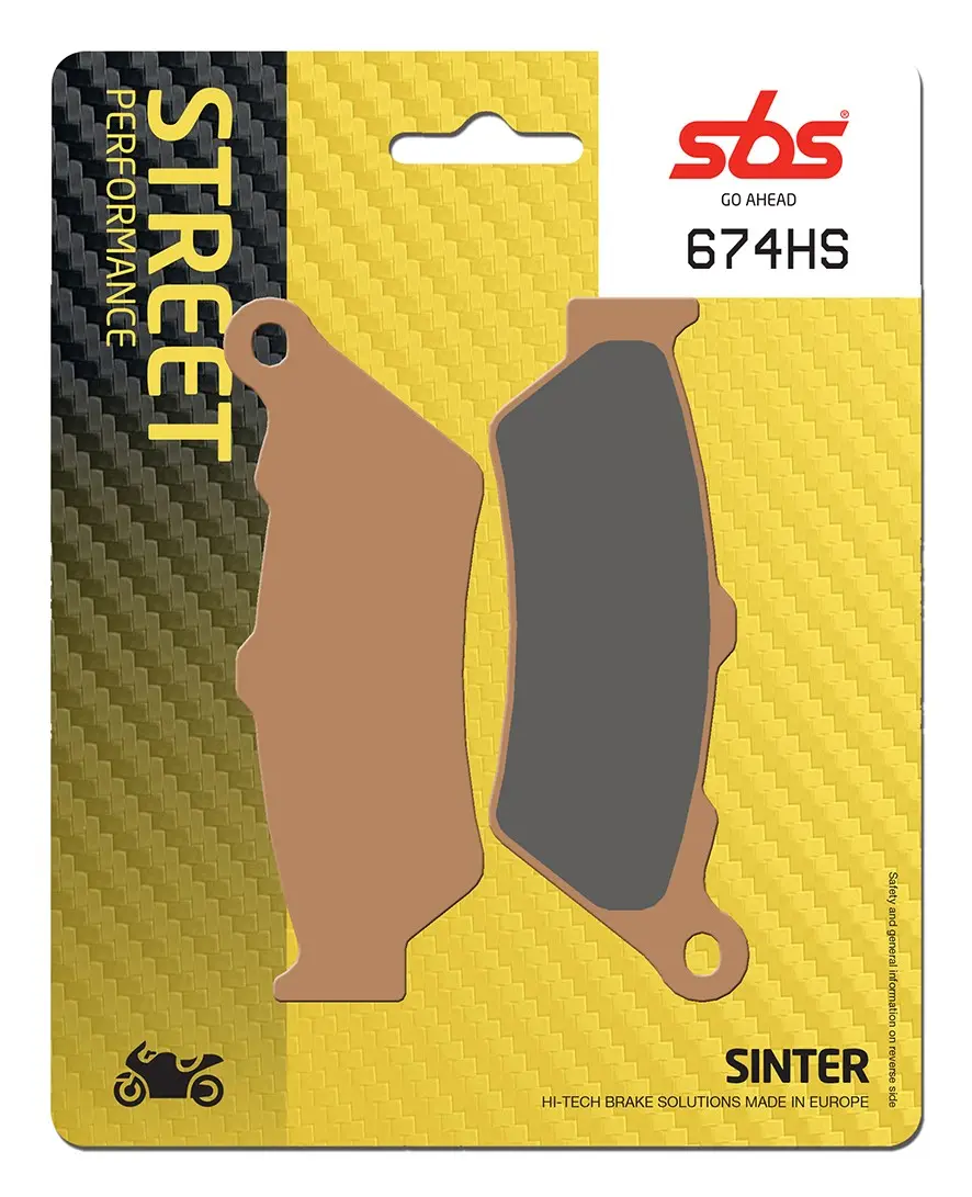 Plaquettes de frein avant frittées SBS HS Street Excel