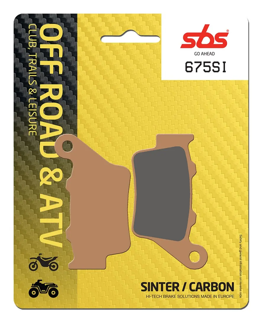 Plaquettes de frein frittées SBS SI Offroad