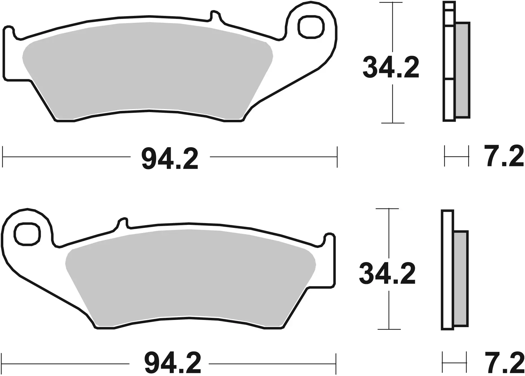 Plaquettes de frein frittées SBS SI Offroad