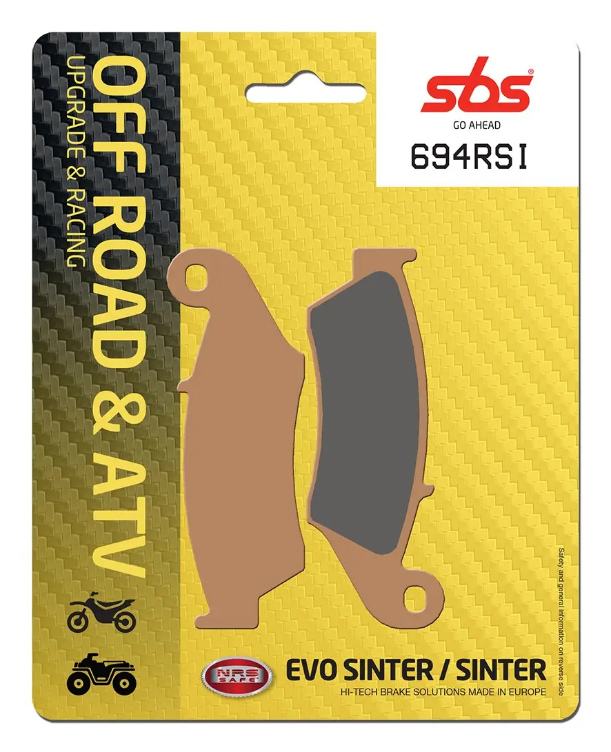 Plaquettes de frein frittées SBS RSI Offroad Racing