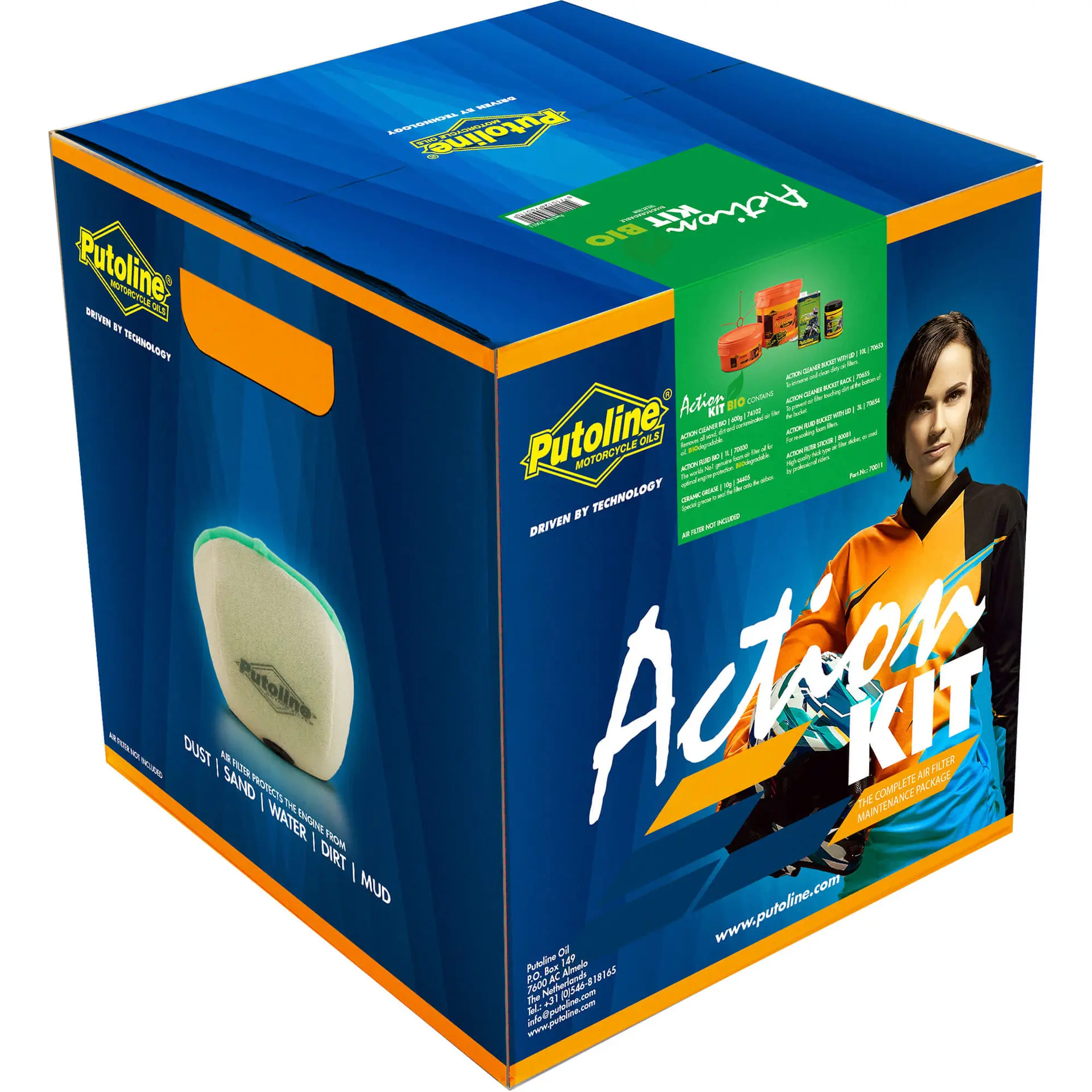 Kit d'entretien filtre à air Putoline Action biodégradable