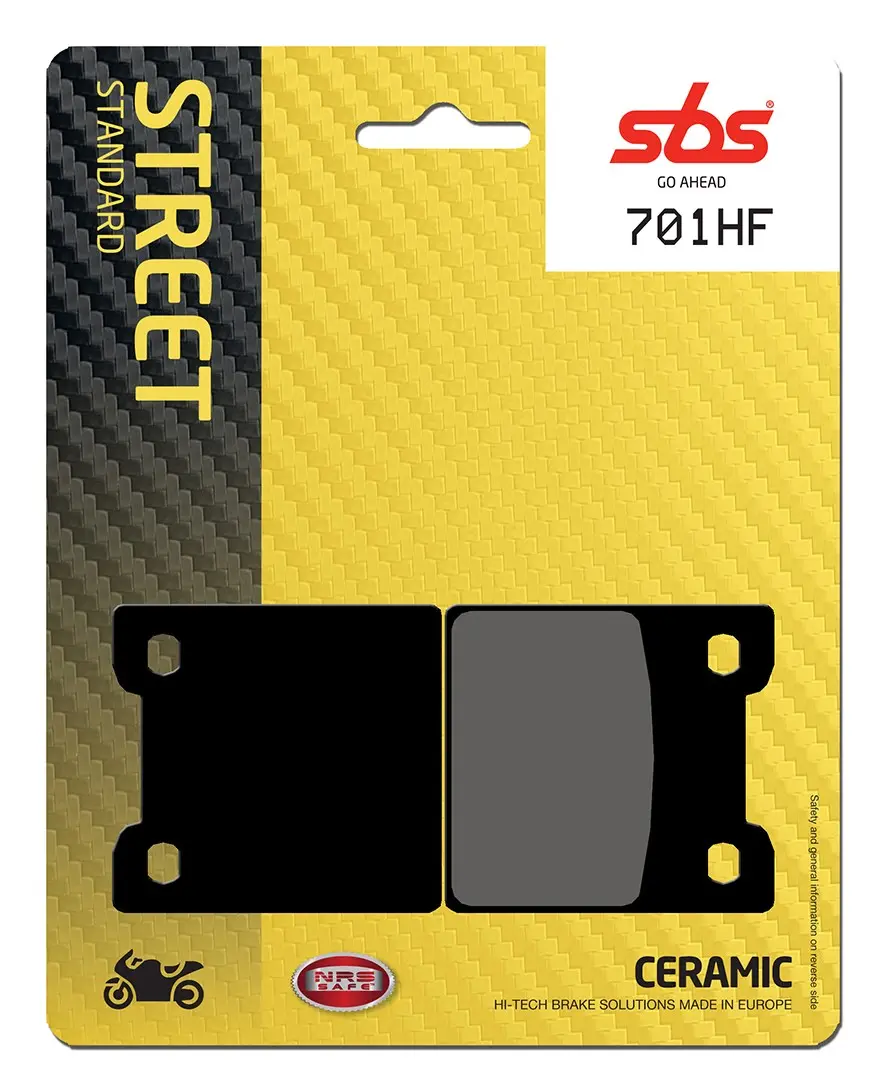 Plaquettes de frein arrière SBS 701HF