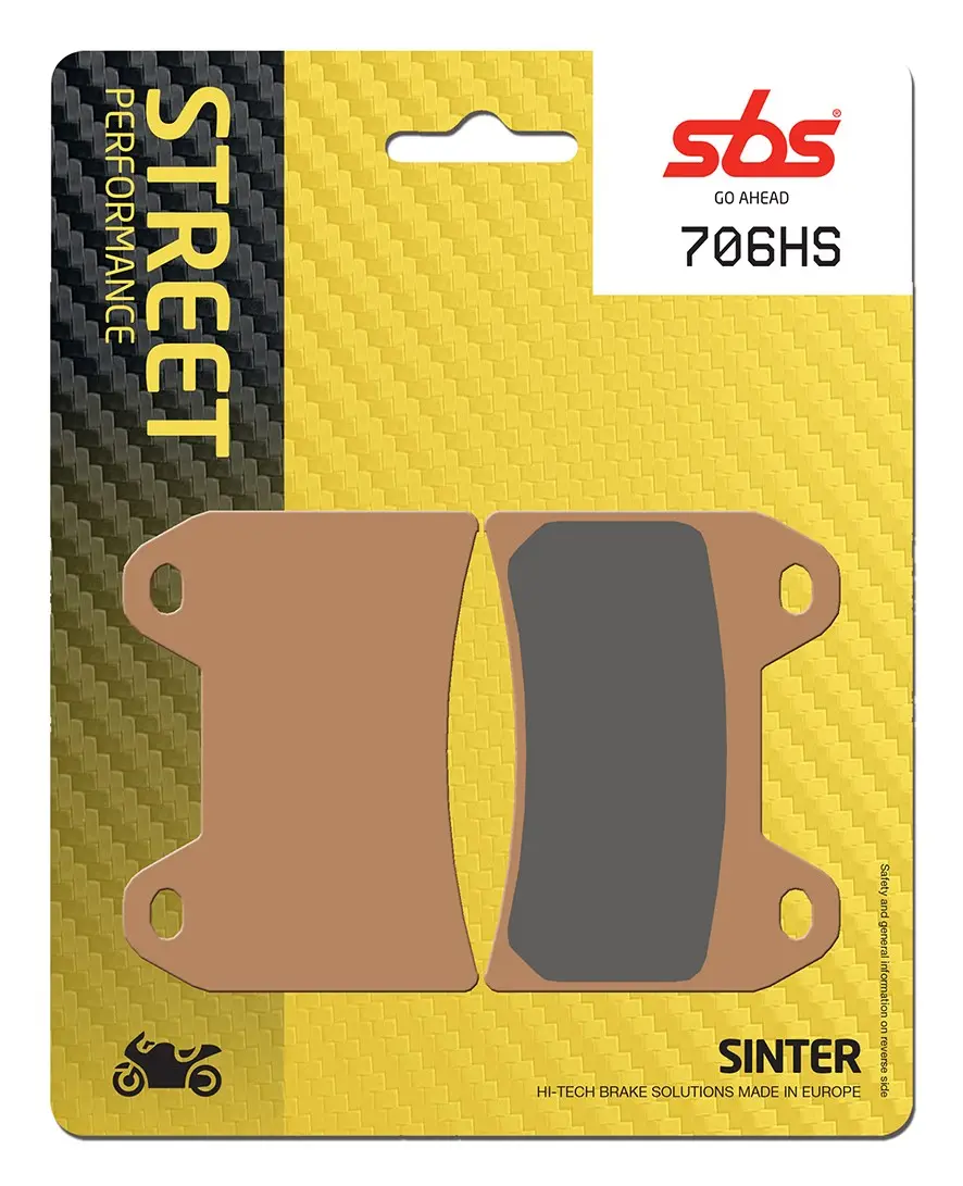 Plaquettes de frein arrière SBS 706 (HS)
