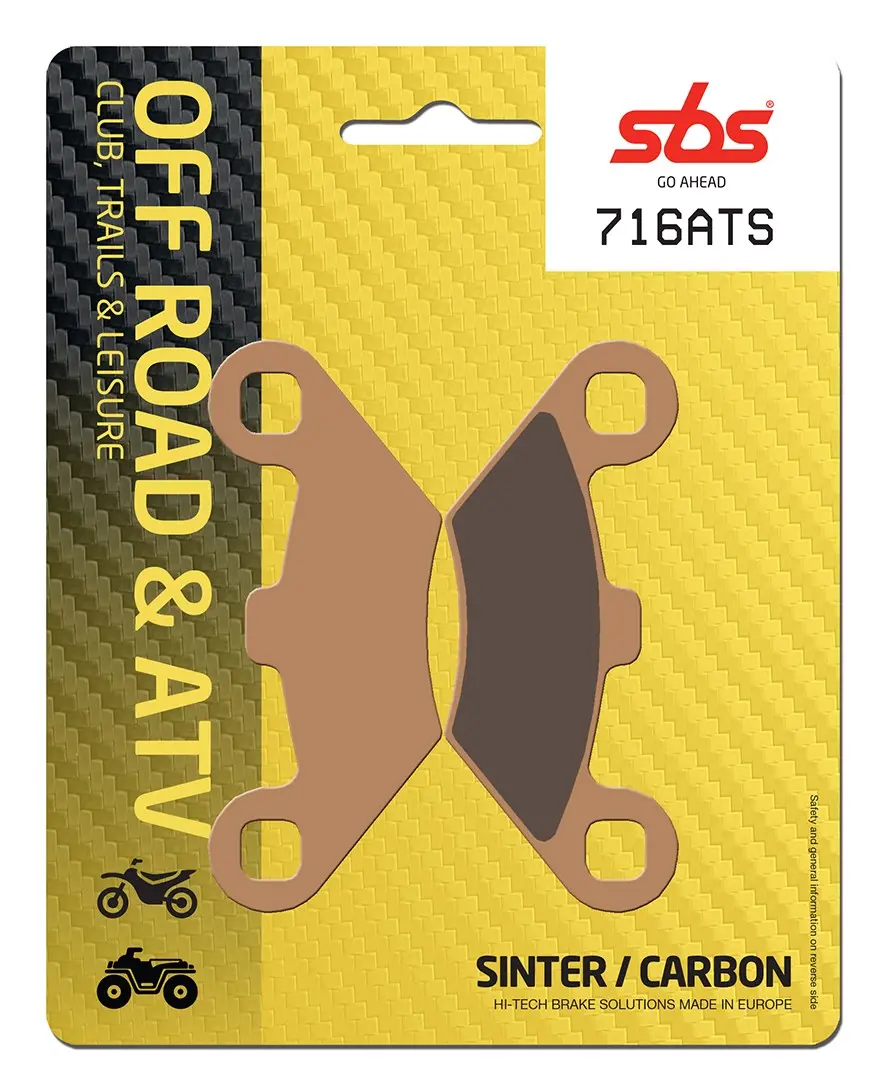 Plaquettes de frein SBS en métal fritté pour tout-terrain ATS
