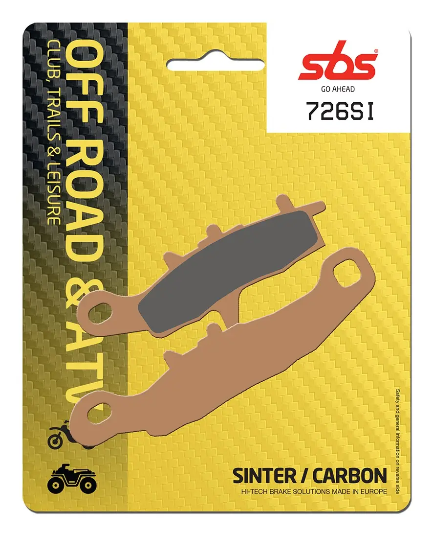 Plaquettes de frein frittées SBS SI Offroad