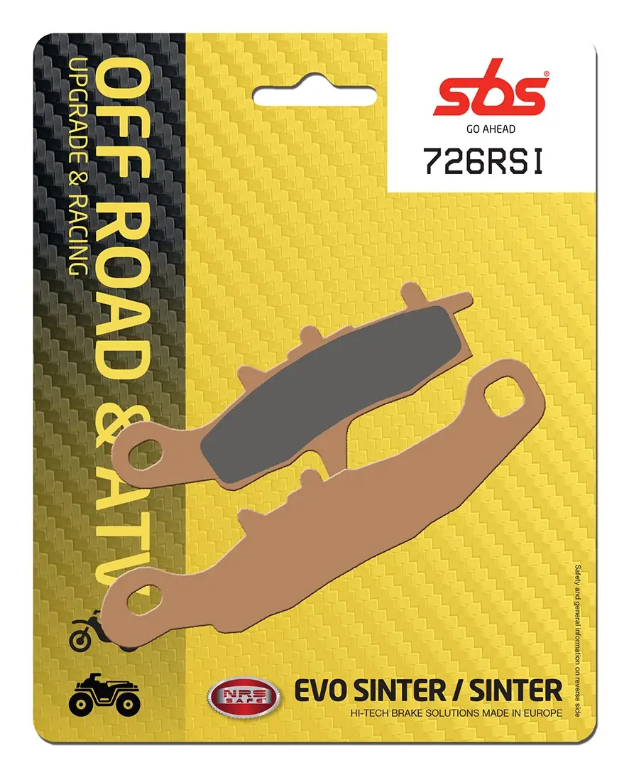 Plaquettes de frein frittées SBS RSI Offroad Racing