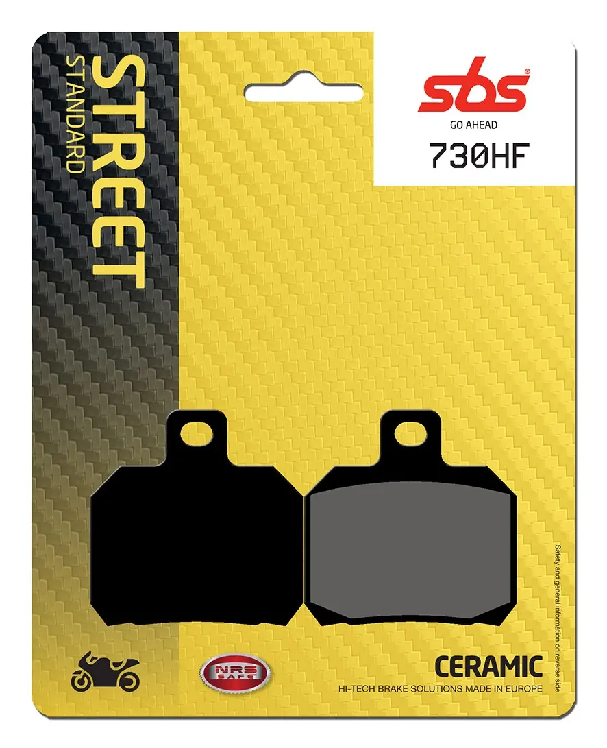 Plaquettes de frein céramique organiques SBS HF Street