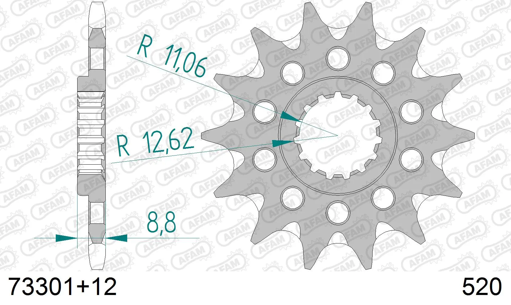 AFAM 520 SC 73301+12 سپروکٹ