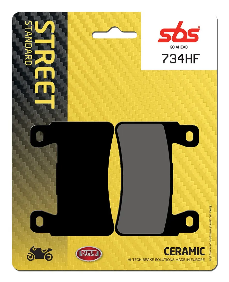 Plaquettes de frein céramique organiques SBS HF Street
