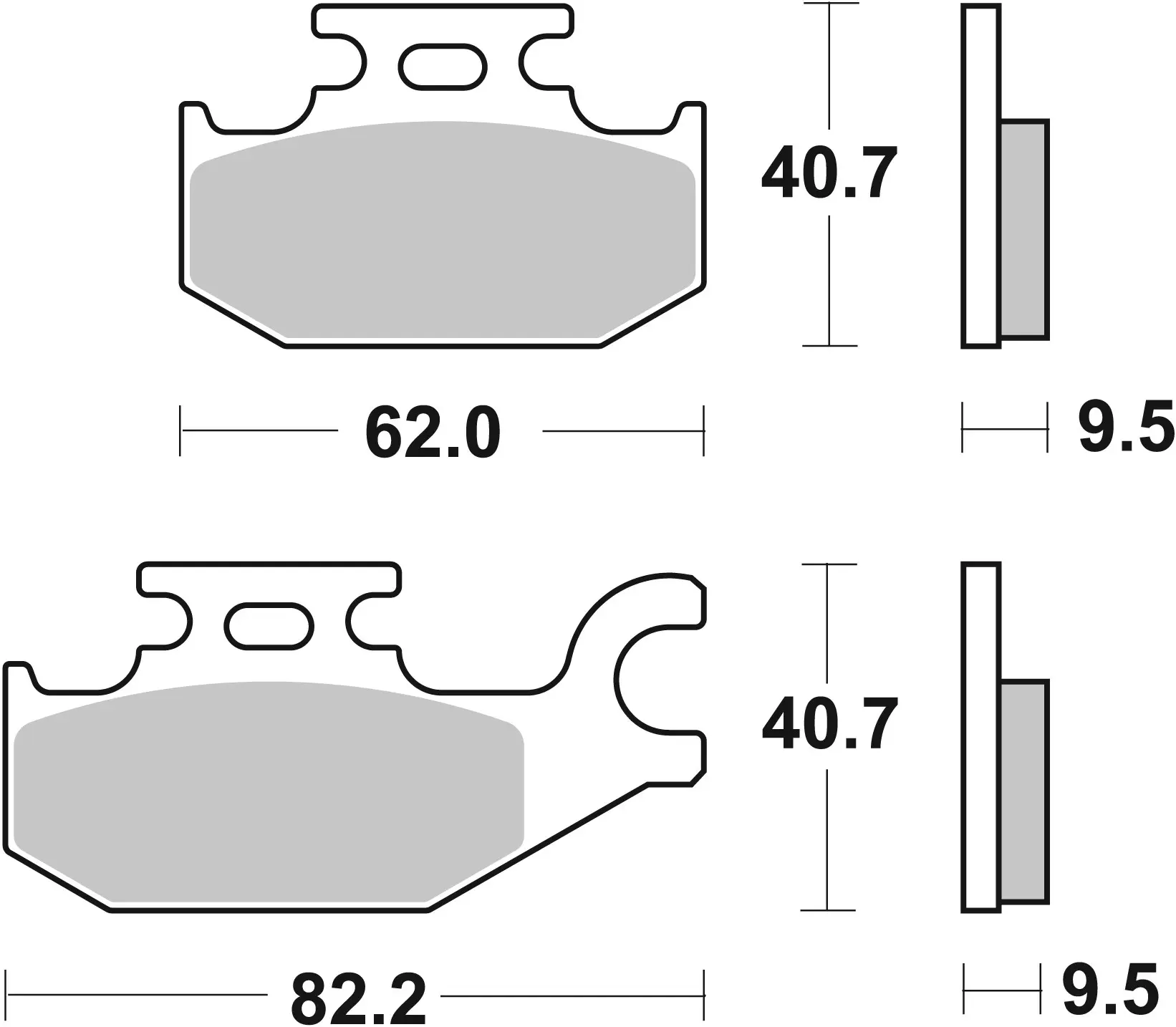 Plaquettes de frein frittées SBS SI Offroad