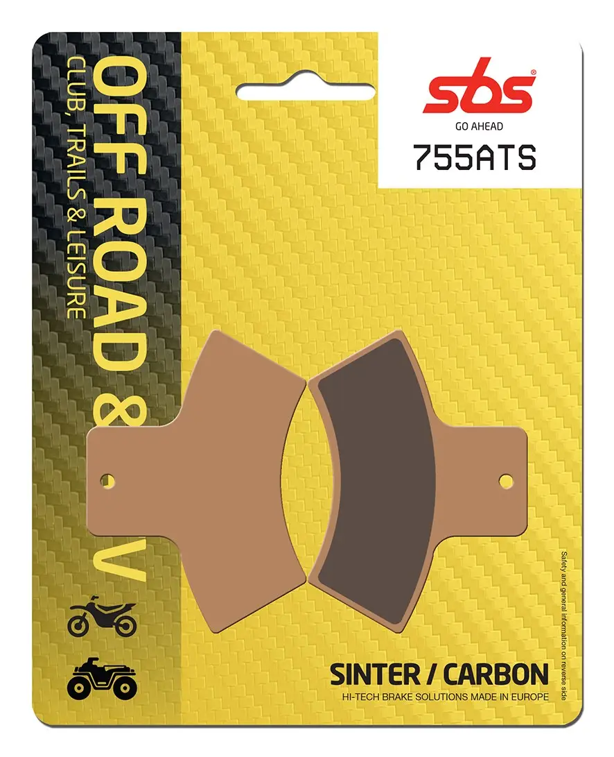 Plaquettes de frein en métal fritté SBS pour tout-terrain ATS