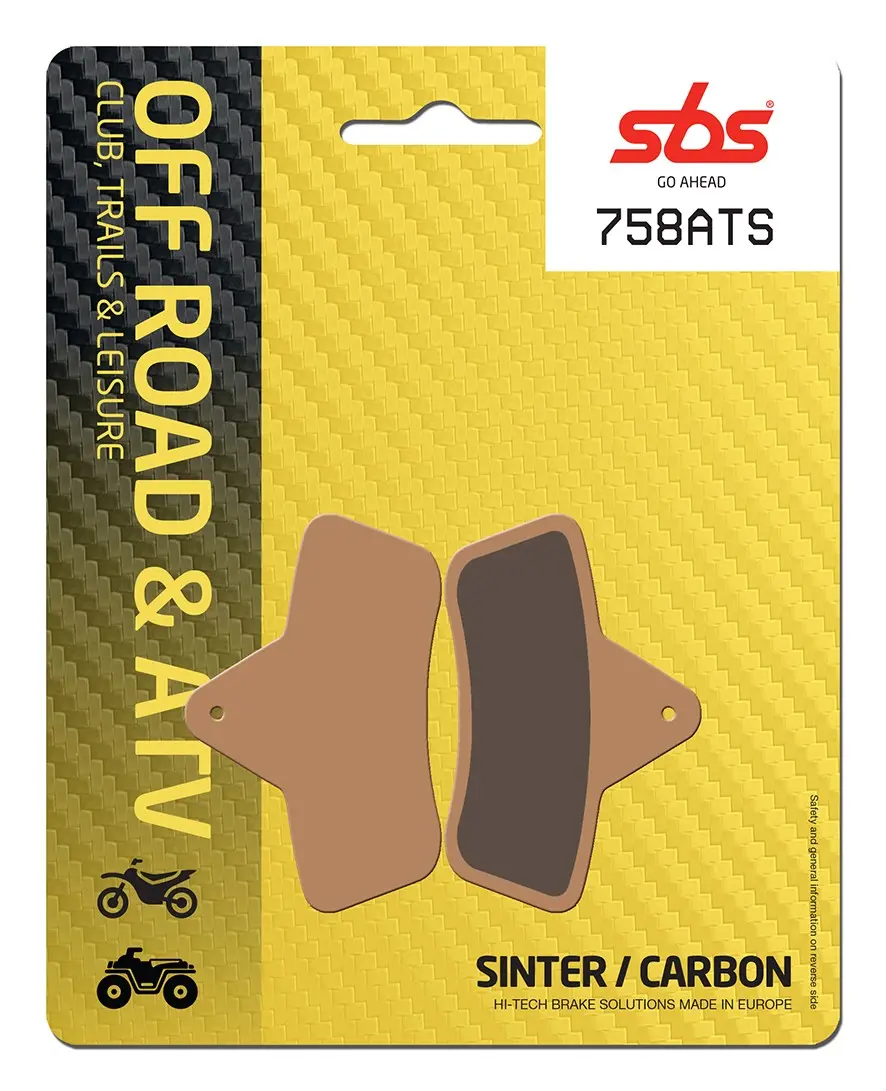 Bremsbeläge hinten SBS 758ATS