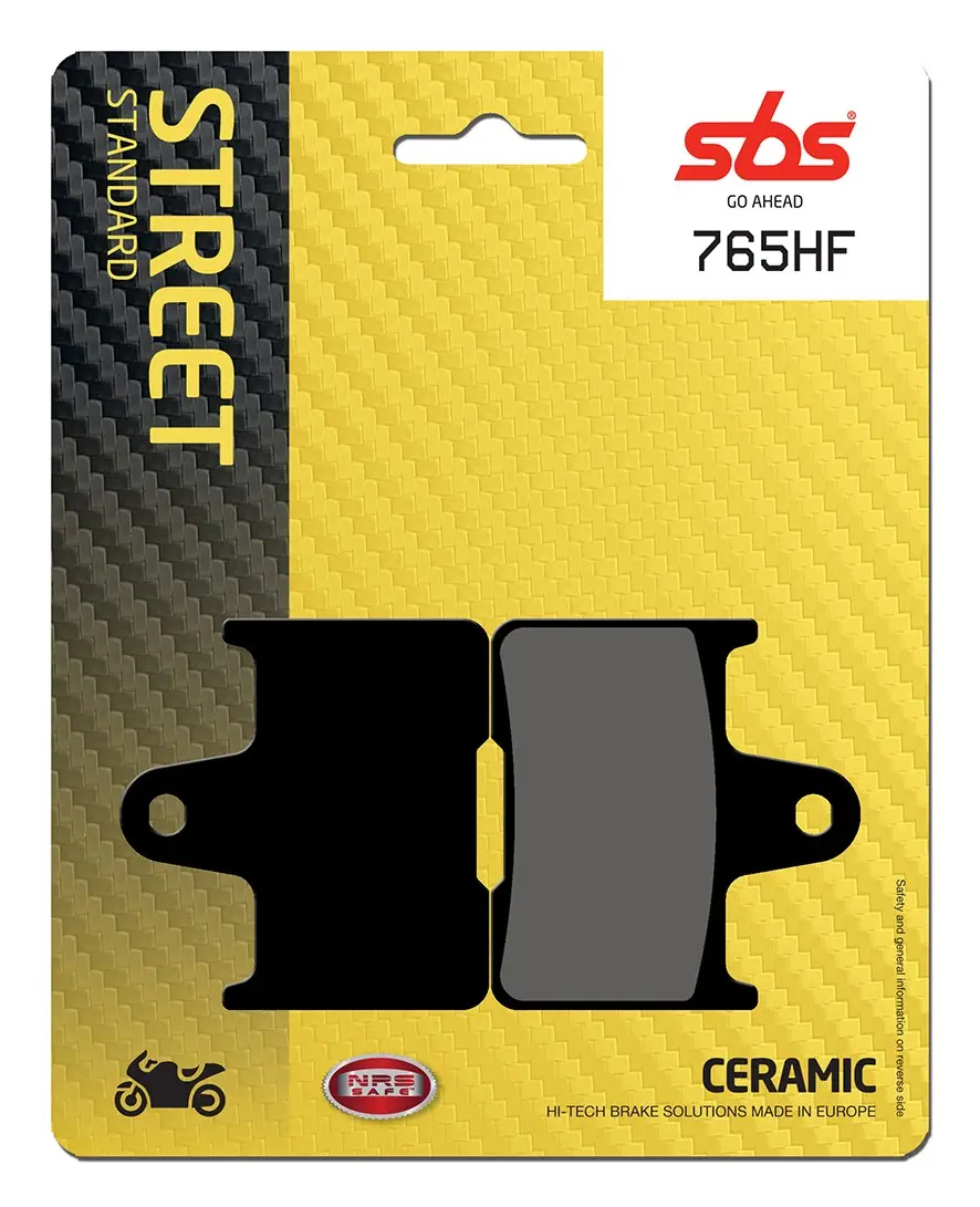 Plaquettes de frein céramique organiques SBS HF Street