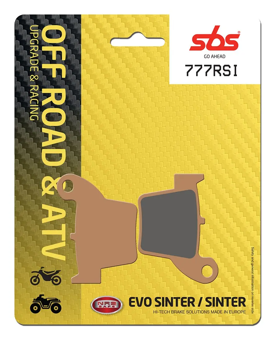 Plaquettes de frein frittées SBS RSI Offroad Racing