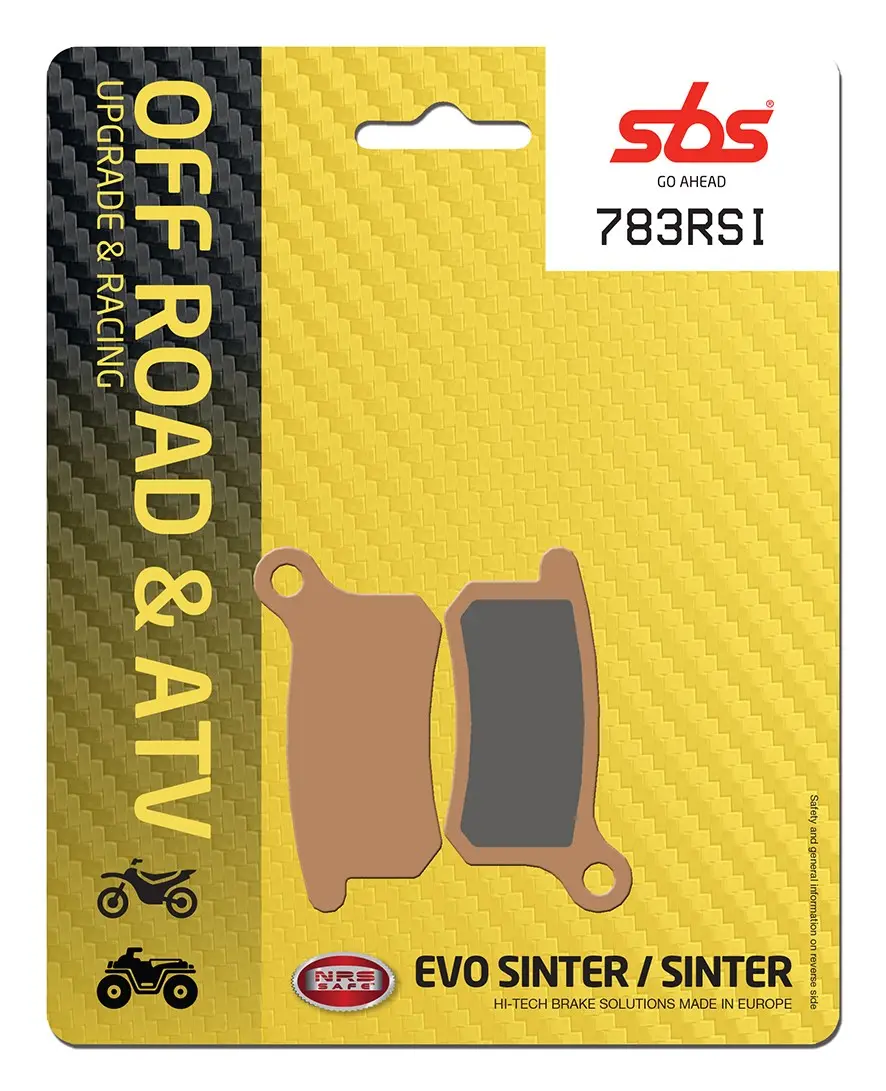 Plaquettes de frein frittées SBS RSI Offroad Racing