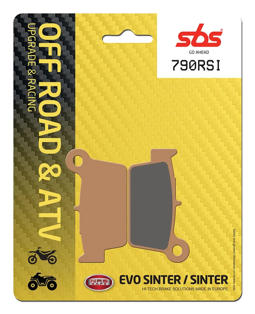 Plaquettes de frein frittées SBS RSI Offroad Racing