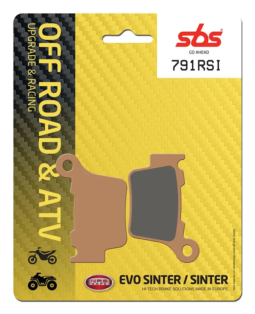 Plaquettes de frein frittées SBS RSI Offroad Racing