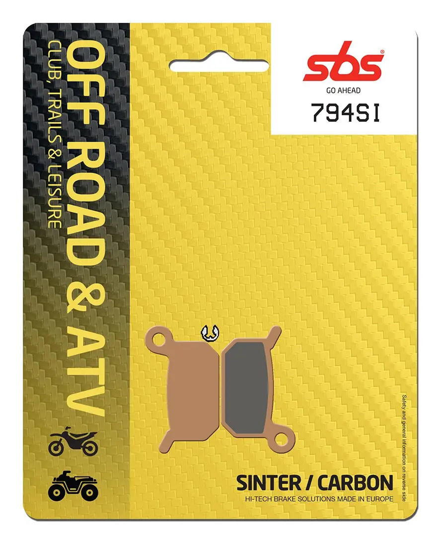 Plaquettes de frein frittées SBS SI Offroad