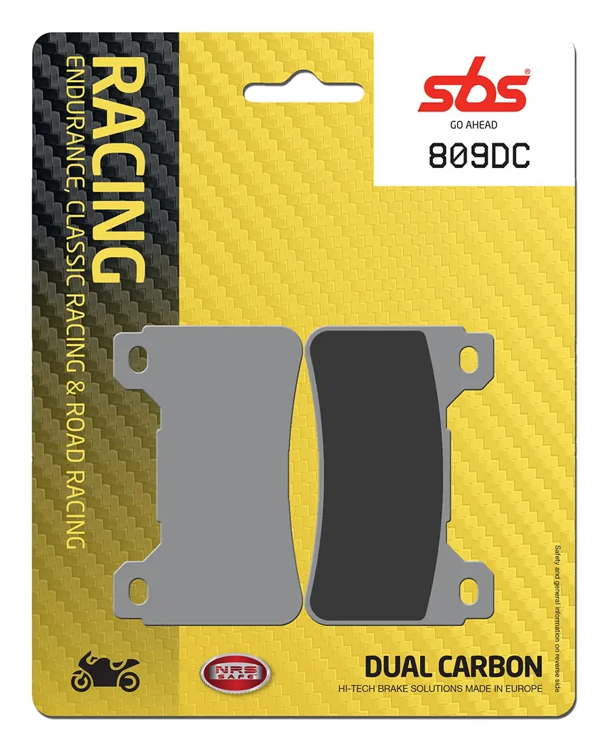 Plaquettes de frein double carbone DC Racing SBS