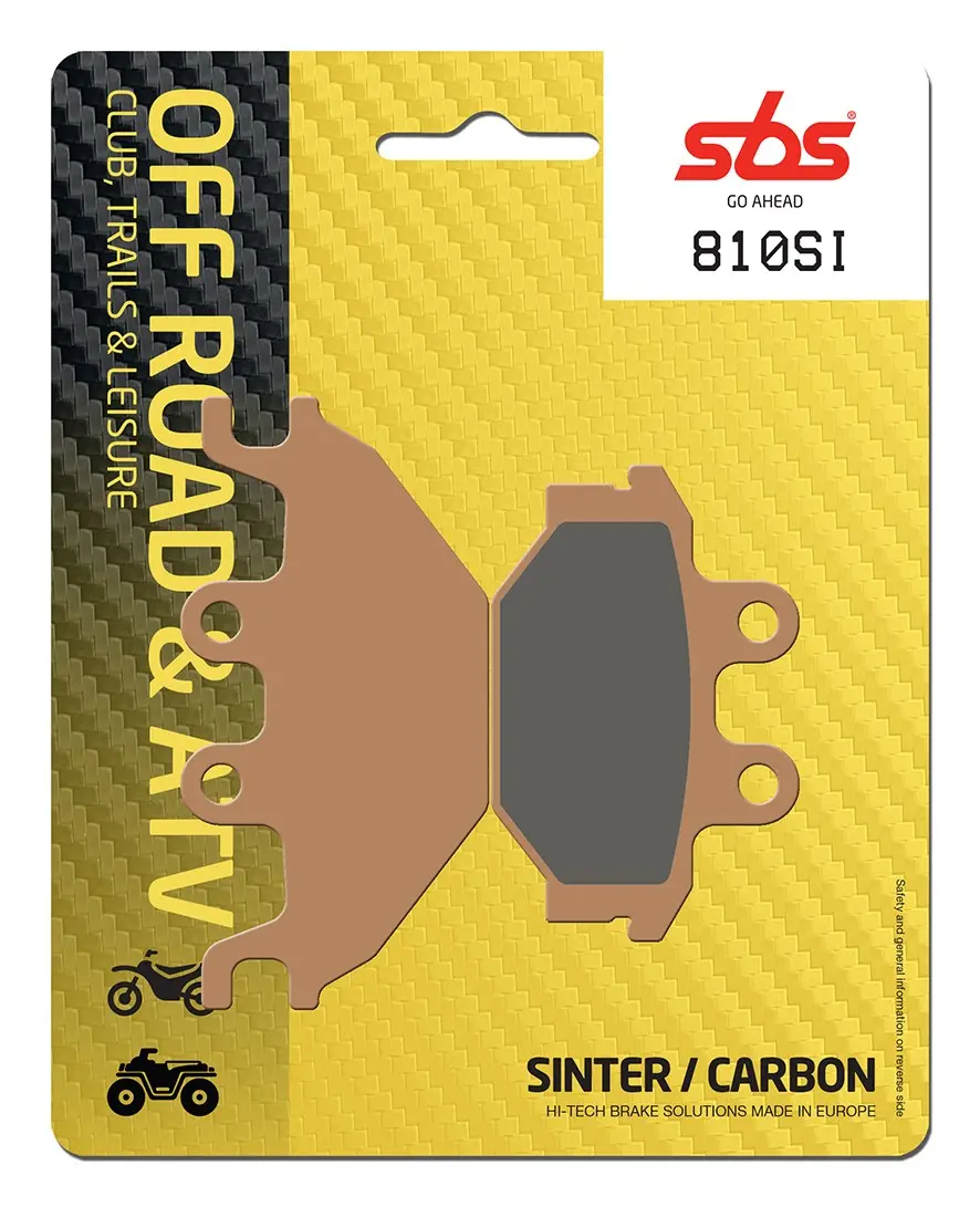 Plaquettes de frein frittées SBS SI Offroad