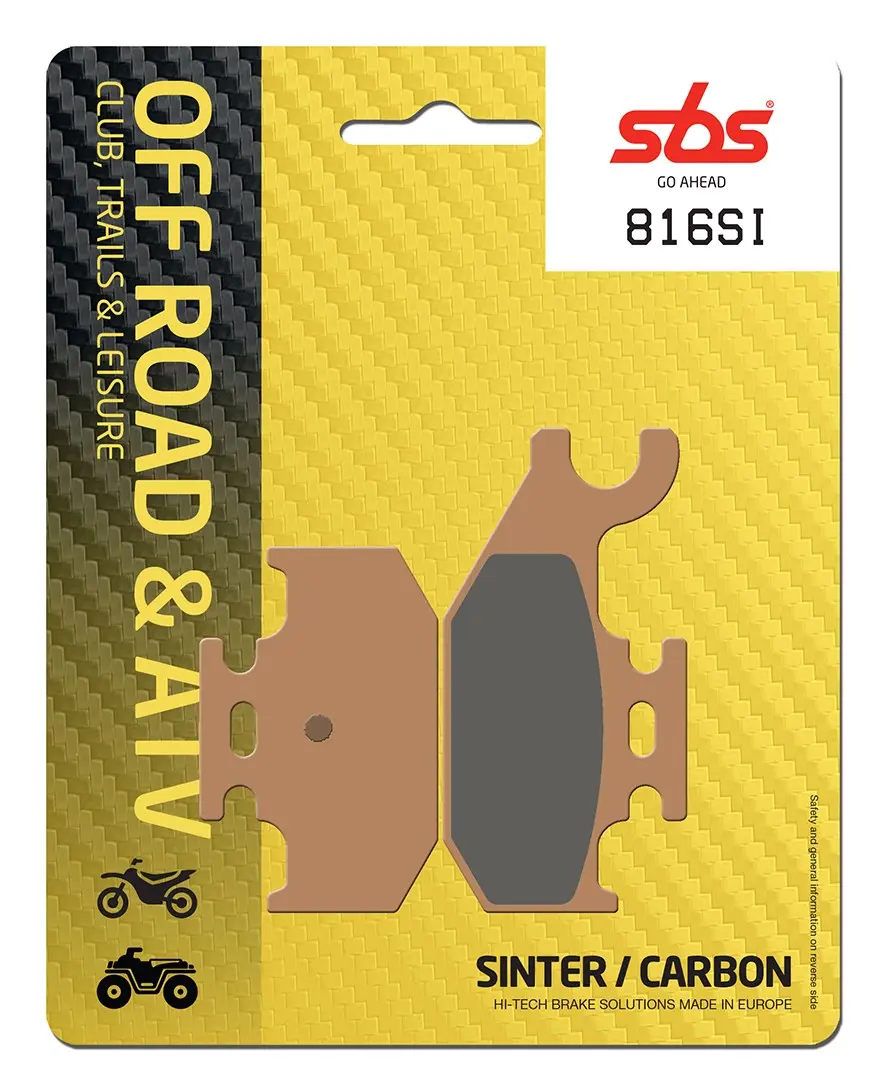 Plaquettes de frein frittées SBS SI Offroad