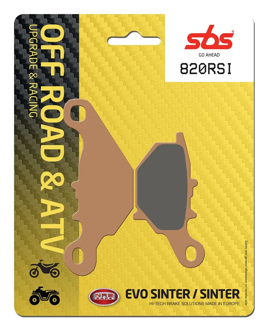 Plaquettes de frein arrière SBS 820RSI