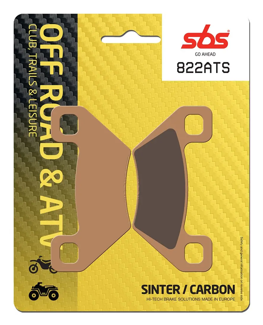 Plaquettes de frein en métal fritté SBS pour tout-terrain ATS