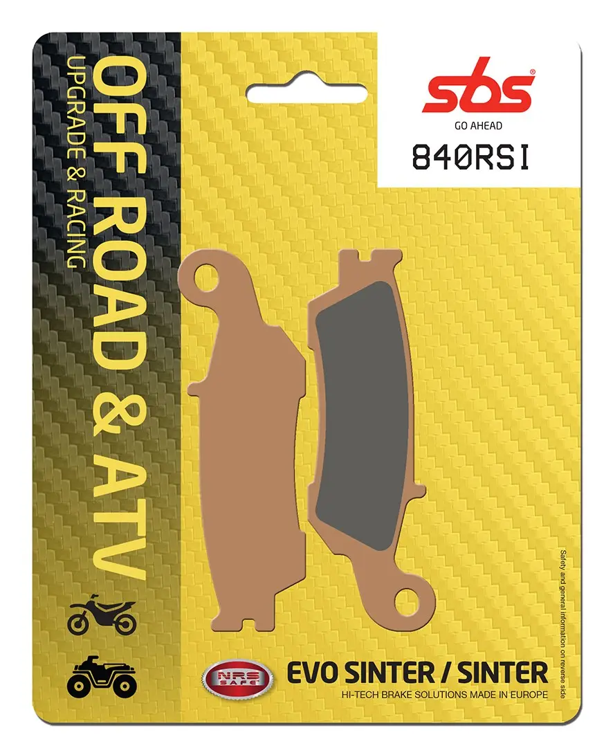 Plaquettes de frein arrière SBS 840RSI