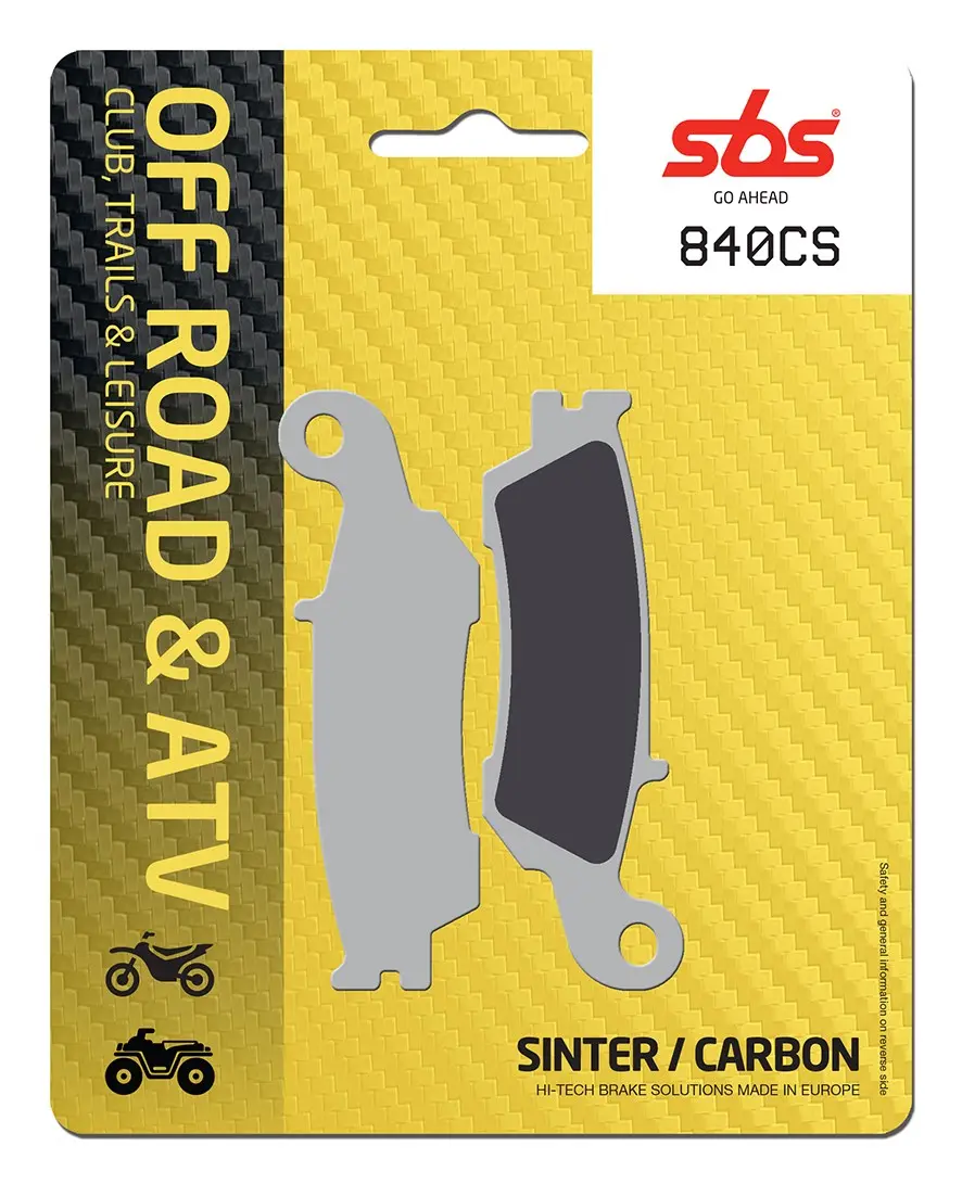 Plaquettes de frein arrière SBS 840CS