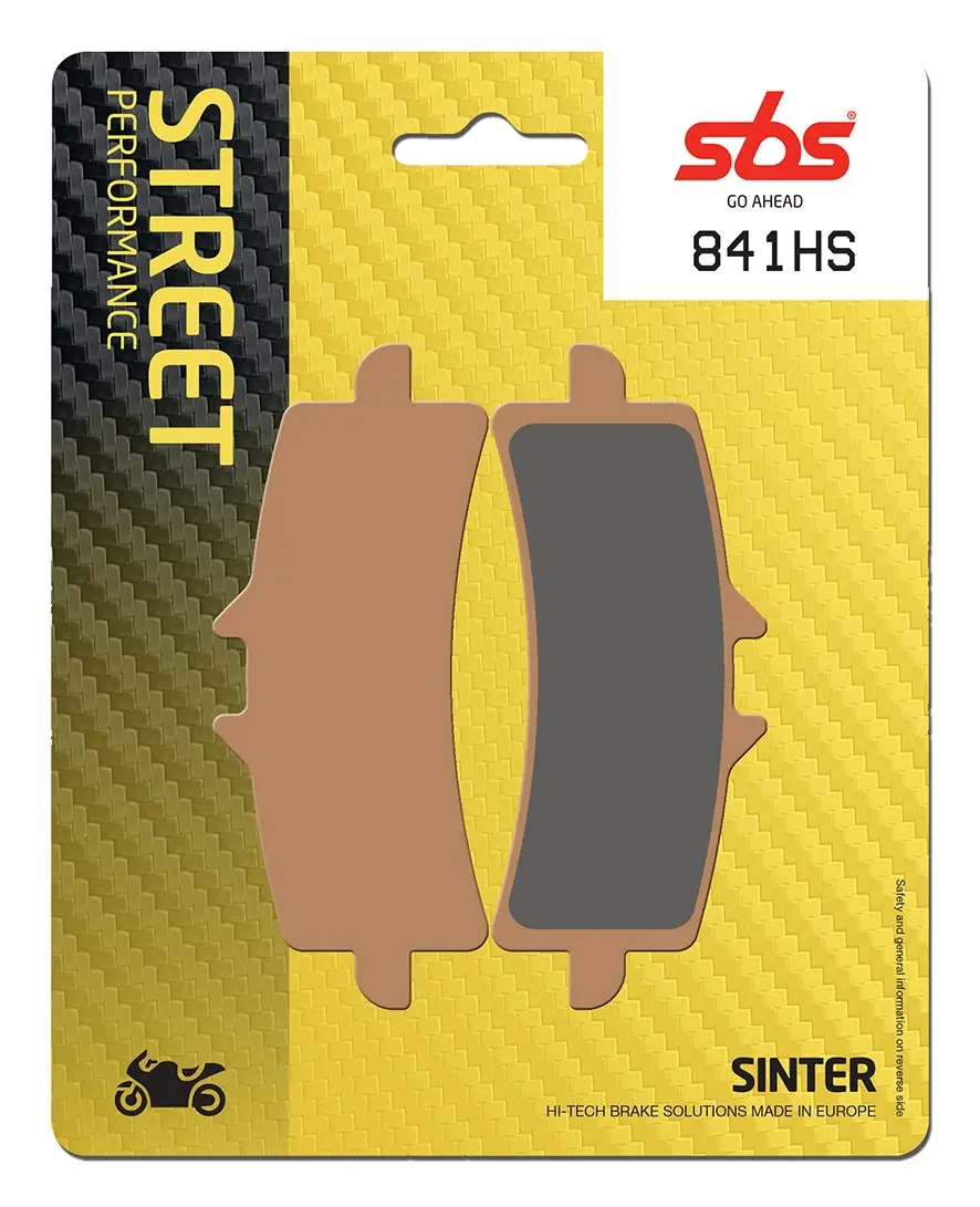 Plaquettes de frein avant frittées SBS HS Street Excel
