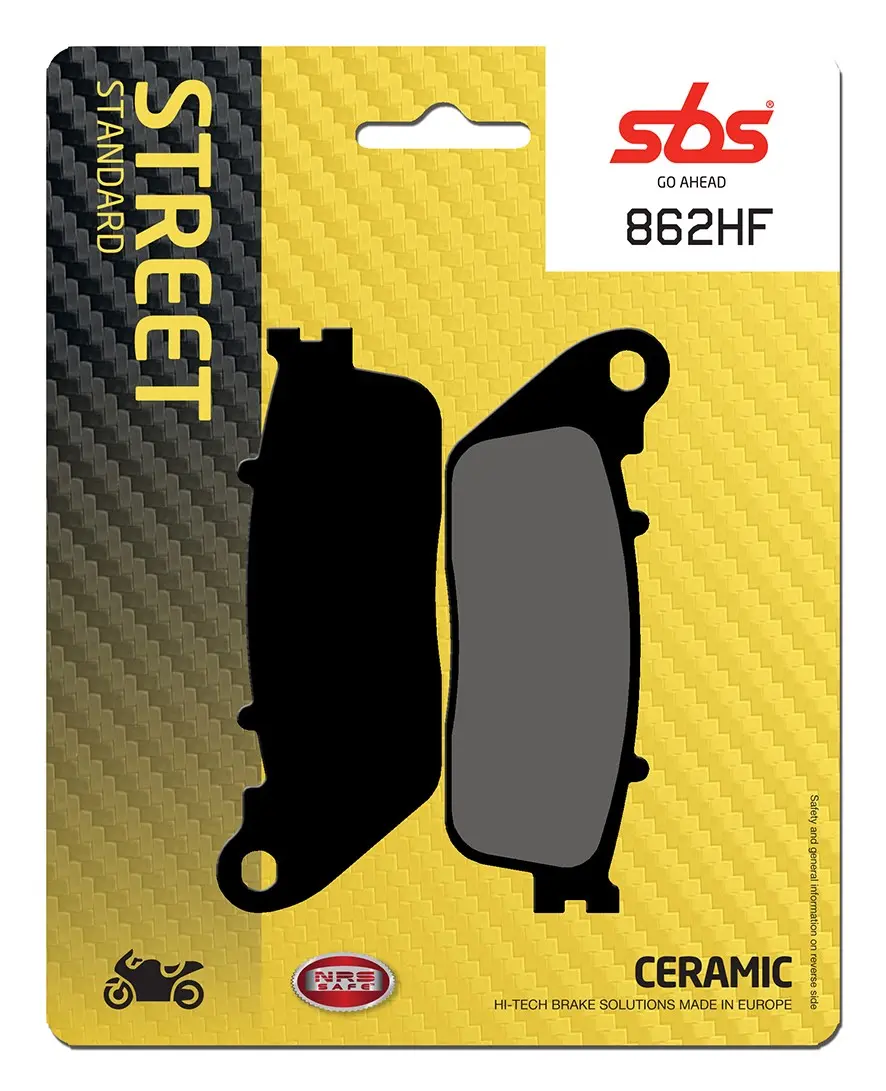 Тормозные колодки керамические органические SBS HF Street