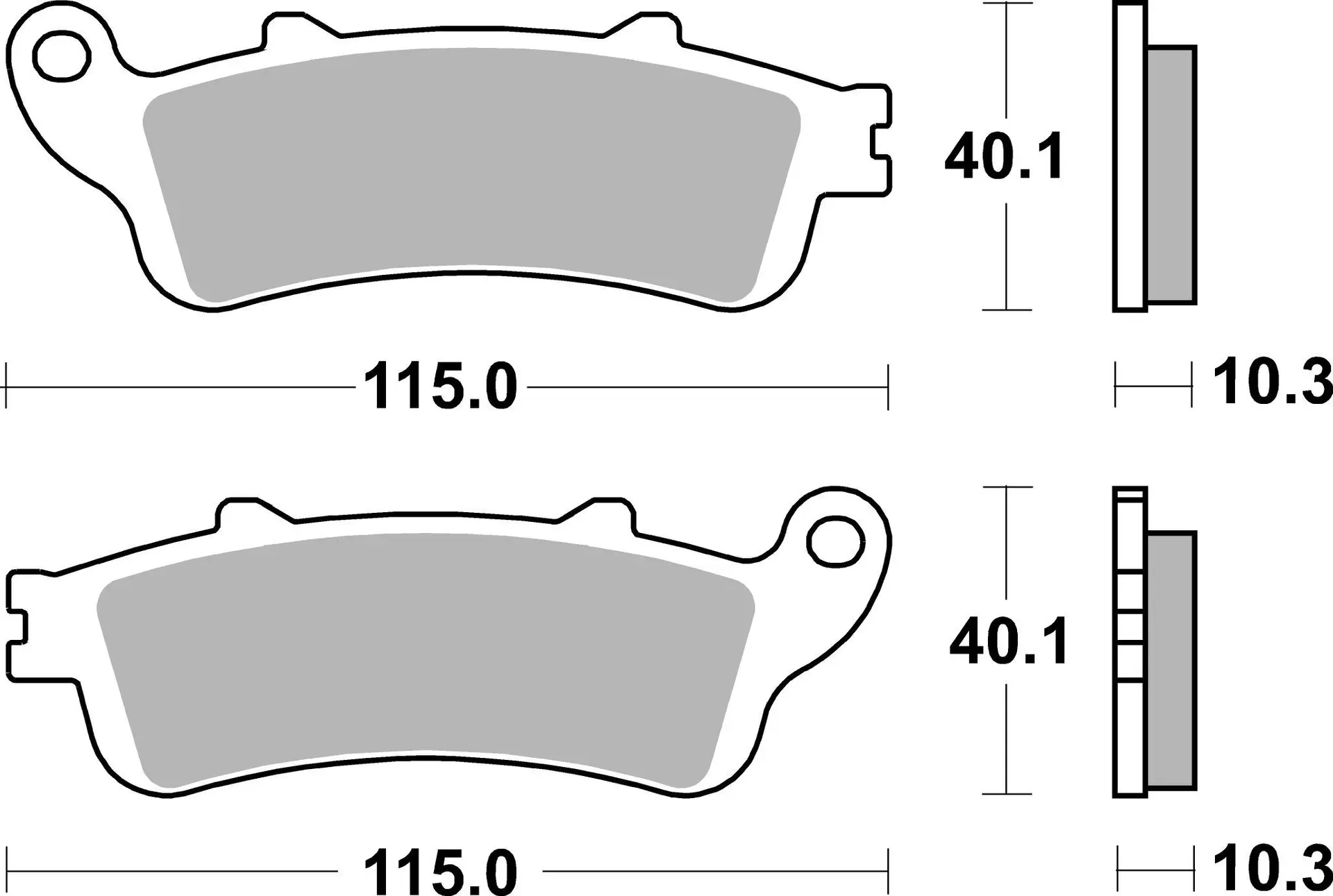 SBS LS ストリート エクセル 焼結式 リアブレーキパッド