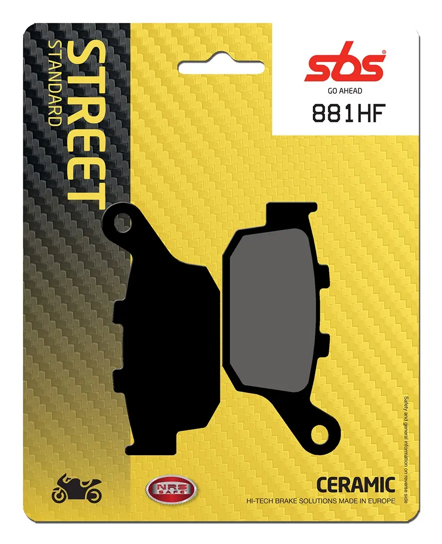 SBS 881HF 글라디우스 650 후면 브레이크 패드