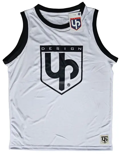 バスケットジャージ UP DESIGN ホワイト フリーサイズ
