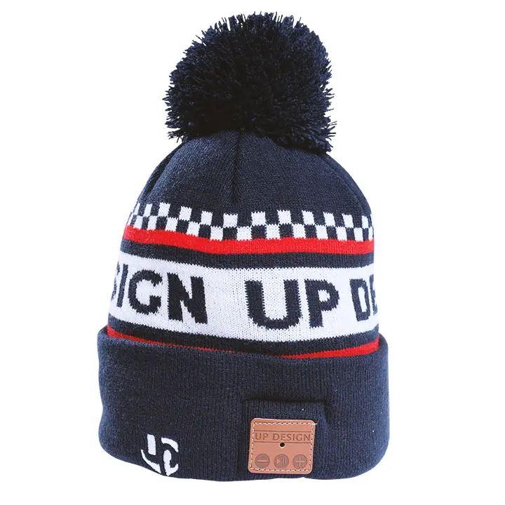 Bonnet UP Design Noir avec Écouteurs Bluetooth intégrés