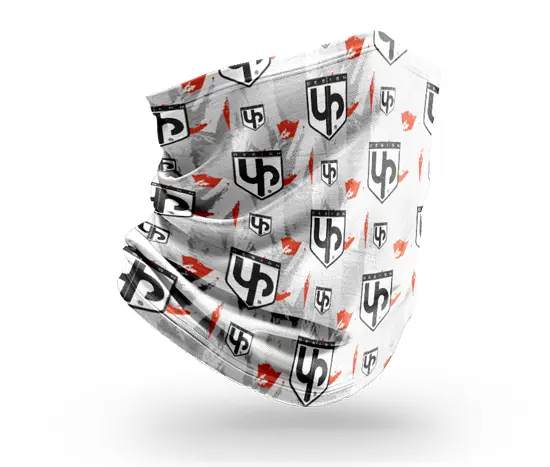 नेक गैटर UP ग्रे/लाल UP DESIGN