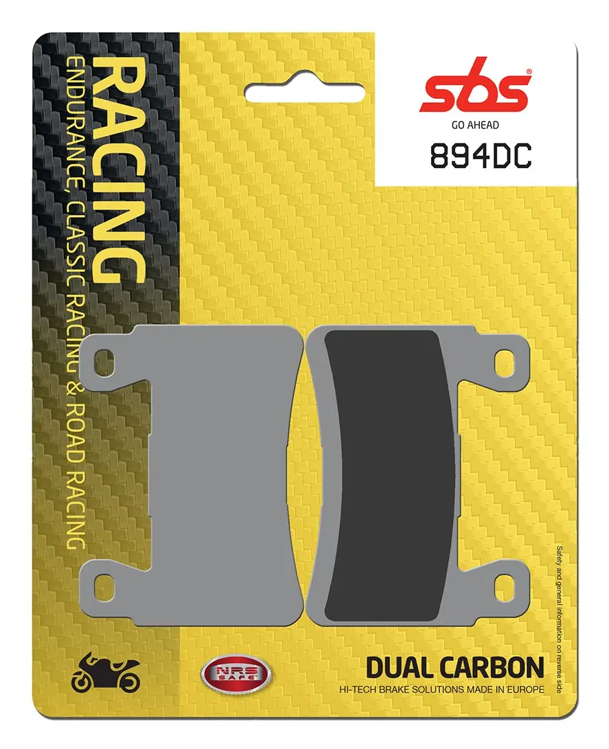 Plaquettes de frein double carbone DC Racing SBS